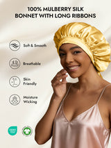 [Champagne] SilkSilky  Sleep Cap 005