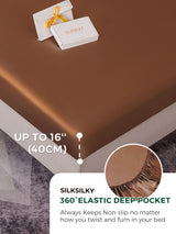 [Coffee] SilkSilky  Bedding Set 004