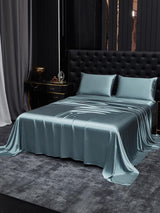 [Grayish Blue] SilkSilky  Bedding Set 001