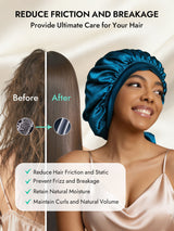 [Teal] SilkSilky  Sleep Cap 007