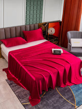 [Wine] SilkSilky  Bedding Set 002