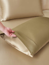 [Beige+Khaki] SilkSilky  Bedding Set 005