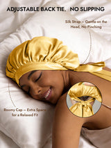 [Champagne] SilkSilky  Sleep Cap 007