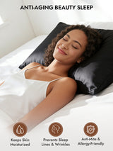 [Black] SilkSilky  Pillowcases 003