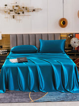 [Teal] SilkSilky  Bedding Set 002