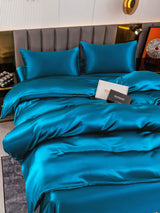 [Teal] SilkSilky  Bedding Set 003