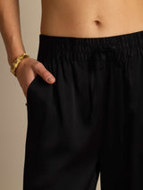[Black] SilkSilky  Women's Pants 004