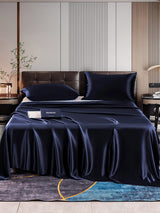 [Dark Blue] SilkSilky  Bedding Set 001
