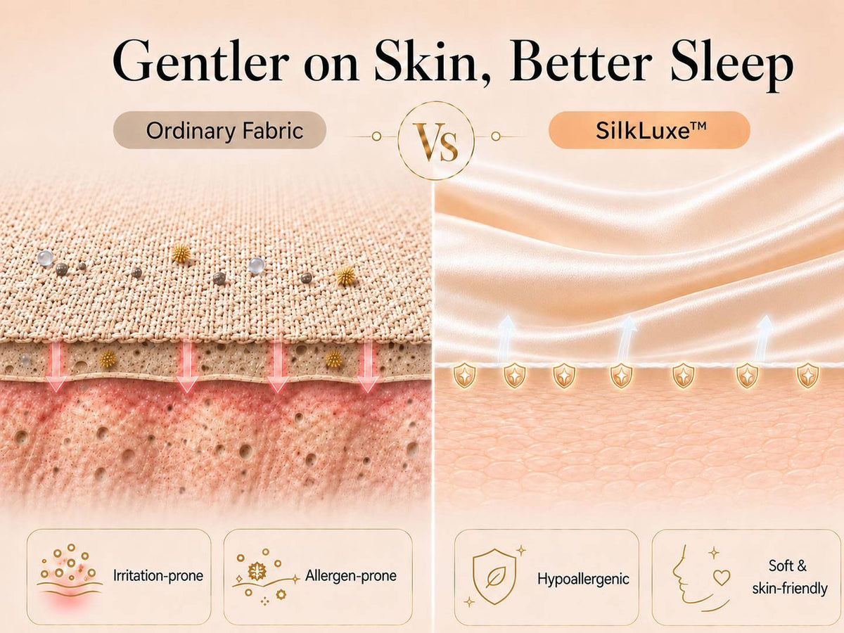30Momme Luxurious 100% Silk Pillowcase - Envelope - Detail 1
