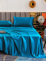 [Teal] SilkSilky  Bedding Set 006