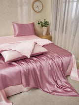 [PaleMauve+LightPink] SilkSilky  Bedding Set 001