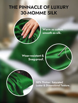 [Dark Green] SilkSilky  Pillowcases 002