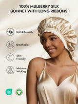 [Beige] SilkSilky  Sleep Cap 006