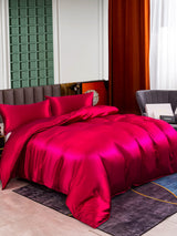 [Wine] SilkSilky  Bedding Set 001
