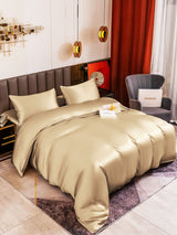 [Beige] SilkSilky  Bedding Set 001