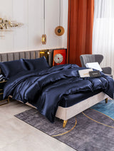 [Dark Blue] SilkSilky  Bedding Set 002