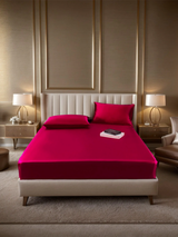 [Wine] SilkSilky  Bedding Set 002