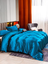 [Teal] SilkSilky  Bedding Set 003
