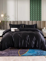 [Black] SilkSilky  Bedding Set 001