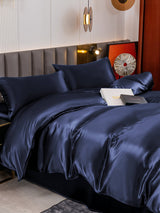 [Dark Blue] SilkSilky  Bedding Set 005