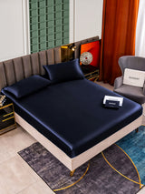 [Dark Blue] SilkSilky  Bedding Set 001
