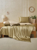 [Beige+Khaki] SilkSilky  Bedding Set 002