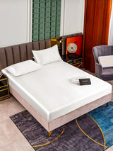 [White] SilkSilky  Bedding Set 001