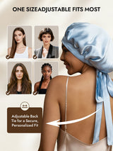 [Light Blue] SilkSilky  Sleep Cap 009