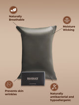 [Dark Gray] SilkSilky  Pillowcases 002
