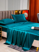 [Teal] SilkSilky  Bedding Set 003