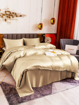 [Beige] SilkSilky  Bedding Set 003