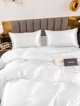 [White] SilkSilky  Bedding Set 004