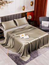[Khaki] SilkSilky  Bedding Set 001