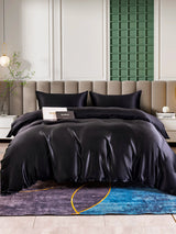 [Black] SilkSilky  Bedding Set 001