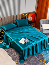 [Teal] SilkSilky  Bedding Set 002