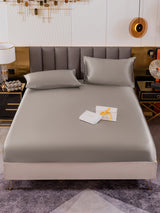 [Gray] SilkSilky  Bedding Set 002