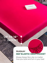 [Wine] SilkSilky  Bedding Set 004