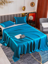 [Teal] SilkSilky  Bedding Set 001