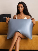 [Grayish Blue] SilkSilky  Pillowcases 002