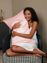 [Pink] SilkSilky Pillowcase 002