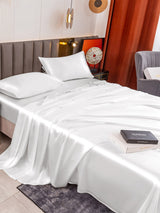 [White] SilkSilky  Bedding Set 007