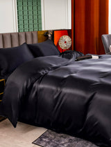 [Black] SilkSilky  Bedding Set 003