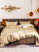 [Beige] SilkSilky  Bedding Set 002