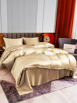 [Beige] SilkSilky  Bedding Set 005