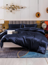 [Dark Blue] SilkSilky  Bedding Set 001