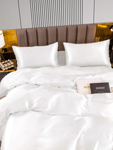 [White] SilkSilky  Bedding Set 005