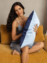 [DarkBlue+LightBlue] SilkSilky  Pillowcases 002