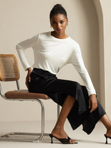 [Black] SilkSilky  Women's Pants 005