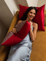 [MauveOrchid+Wine] SilkSilky  Pillowcases 003