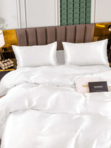 [White] SilkSilky  Bedding Set 004